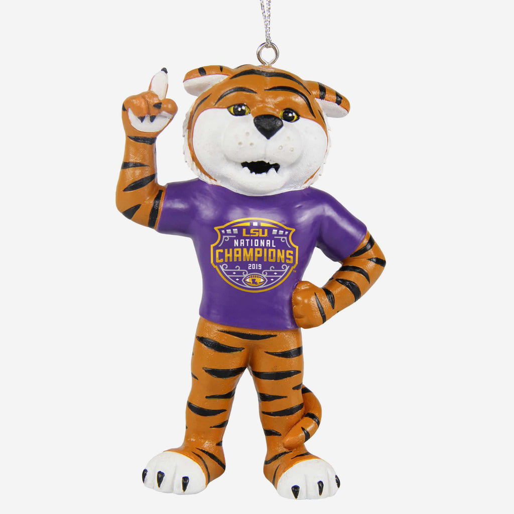 LSU Tigers 2019 Football National Champions Mascot Ornament FOCO - FOCO.com