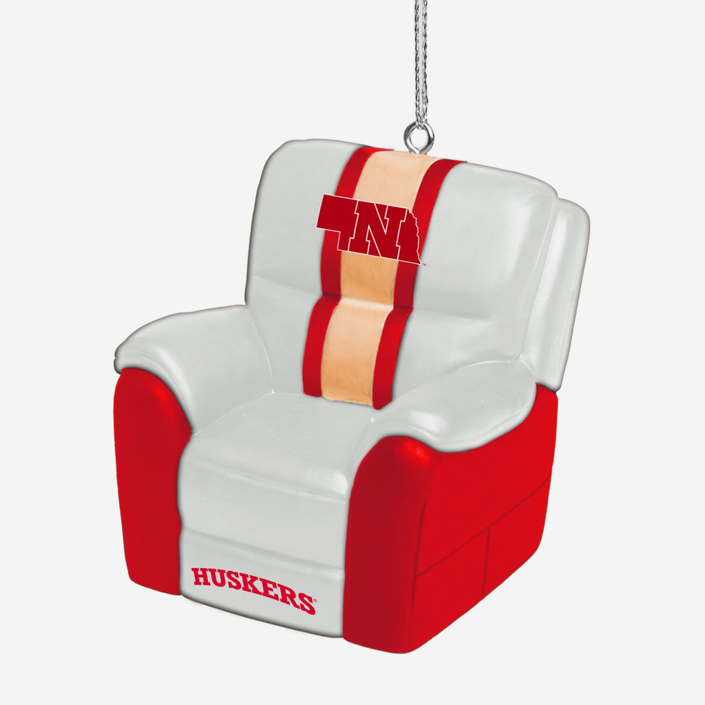 Nebraska Cornhuskers Reclining Chair Ornament FOCO - FOCO.com
