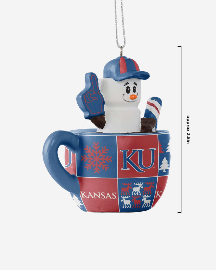 Kansas Jayhawks Smores Mug Ornament FOCO - FOCO.com