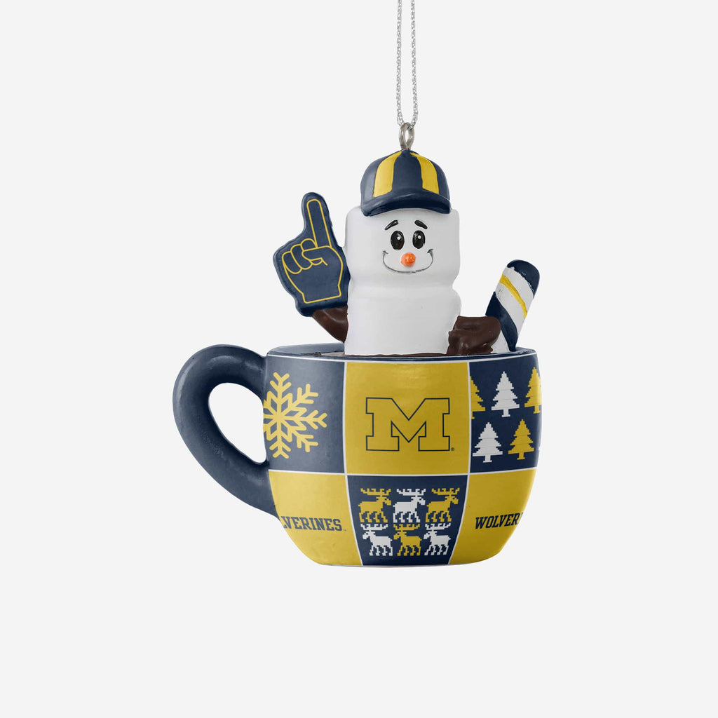 Michigan Wolverines Smores Mug Ornament FOCO - FOCO.com