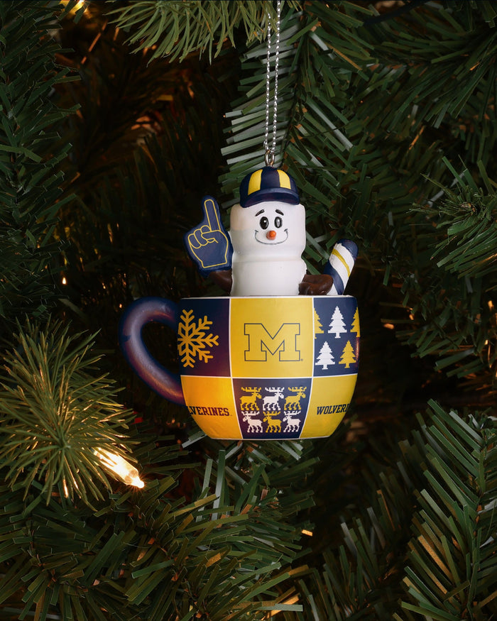 Michigan Wolverines Smores Mug Ornament FOCO - FOCO.com