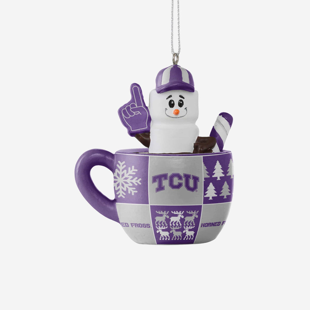 TCU Horned Frogs Smores Mug Ornament FOCO - FOCO.com