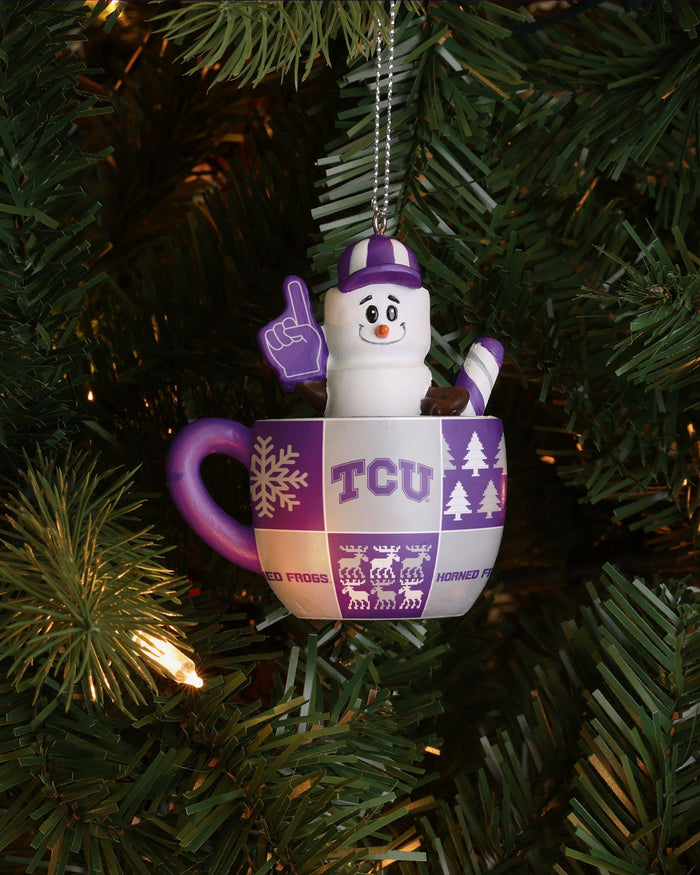 TCU Horned Frogs Smores Mug Ornament FOCO - FOCO.com