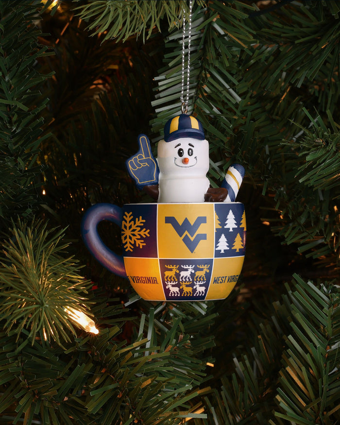 West Virginia Mountaineers Smores Mug Ornament FOCO - FOCO.com