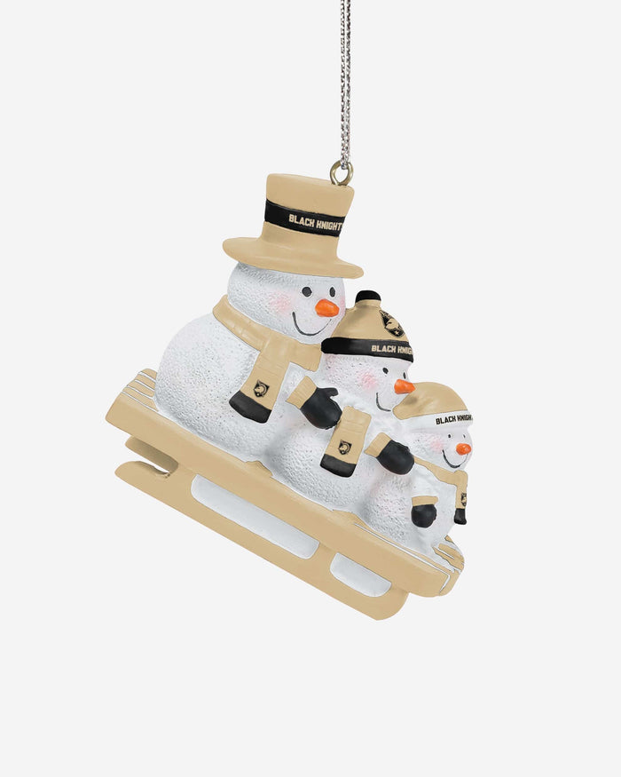 Army Black Knights Sledding Snowmen Ornament FOCO - FOCO.com