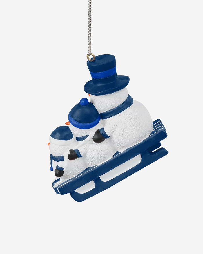 BYU Cougars Sledding Snowmen Ornament FOCO - FOCO.com