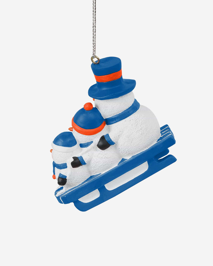 Florida Gators Sledding Snowmen Ornament FOCO - FOCO.com