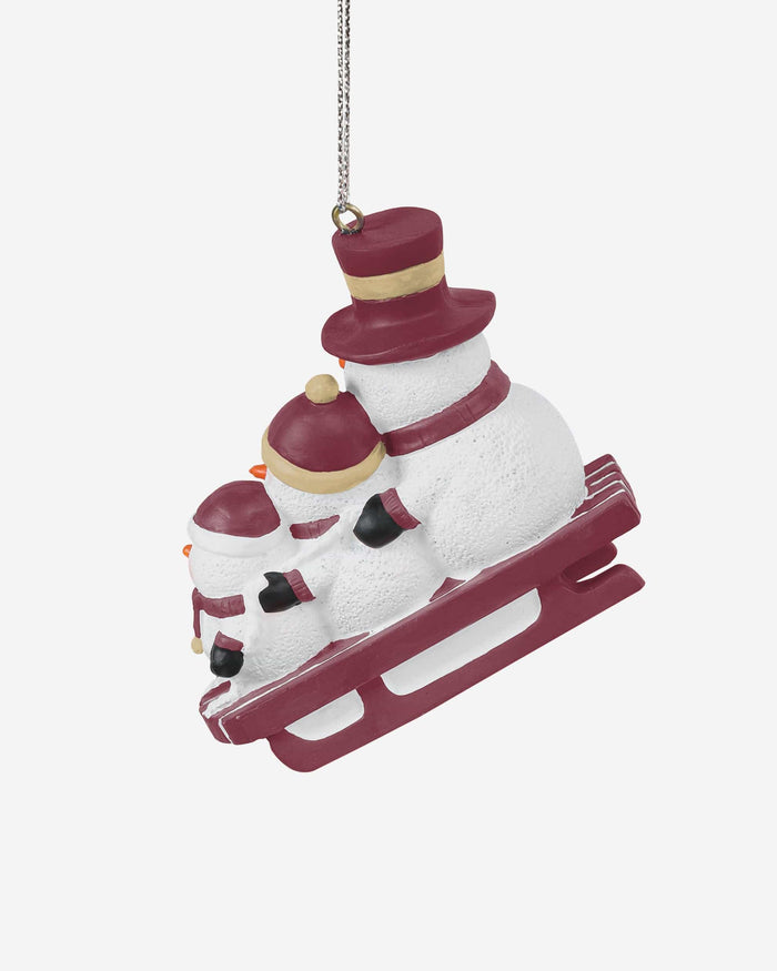 Florida State Seminoles Sledding Snowmen Ornament FOCO - FOCO.com