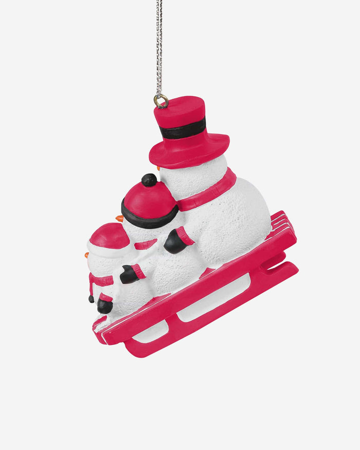 Georgia Bulldogs Sledding Snowmen Ornament FOCO - FOCO.com