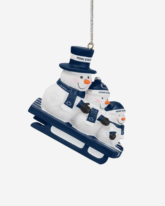 Penn State Nittany Lions Sledding Snowmen Ornament FOCO - FOCO.com