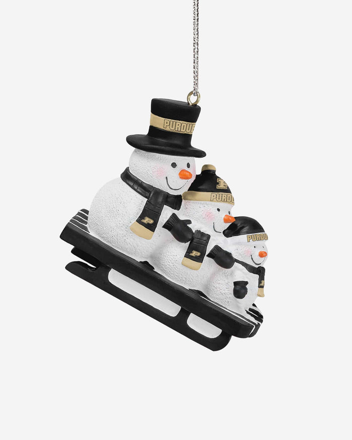 Purdue Boilermakers Sledding Snowmen Ornament FOCO - FOCO.com