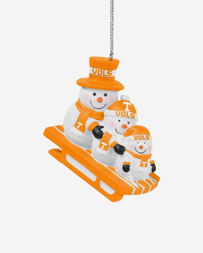 Tennessee Volunteers Sledding Snowmen Ornament FOCO - FOCO.com