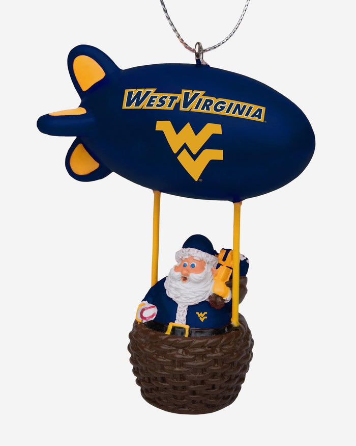 West Virginia Mountaineers Santa Blimp Ornament FOCO - FOCO.com