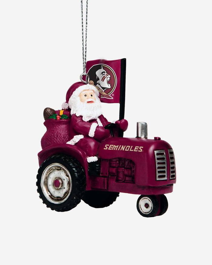 Florida State Seminoles Santa Riding Tractor Ornament FOCO - FOCO.com