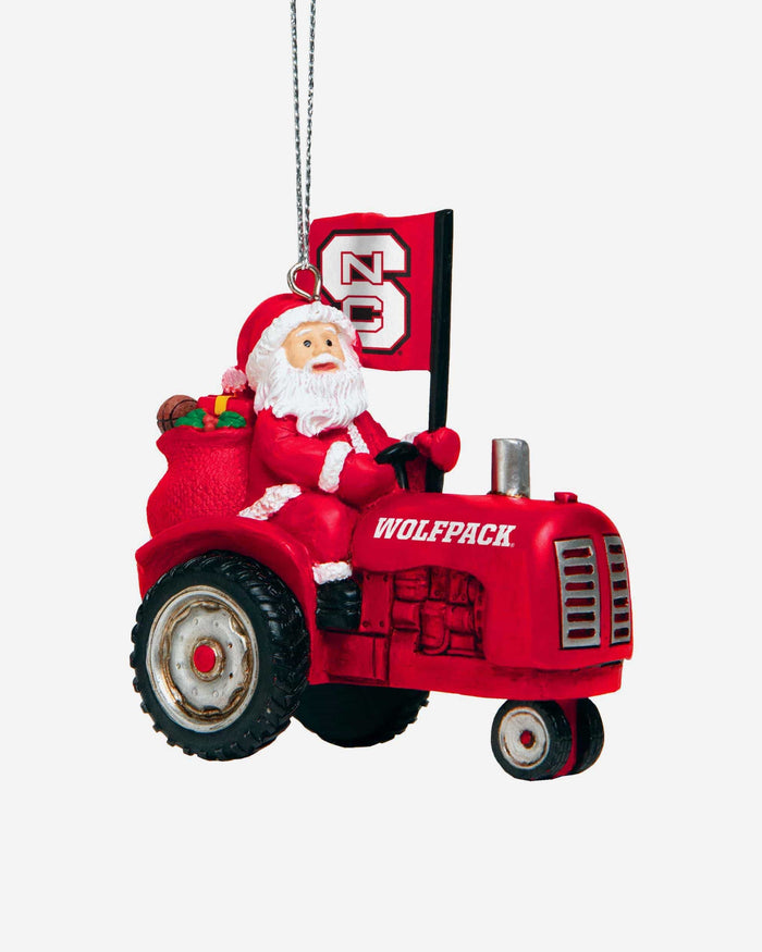 NC State Wolfpack Santa Riding Tractor Ornament FOCO - FOCO.com