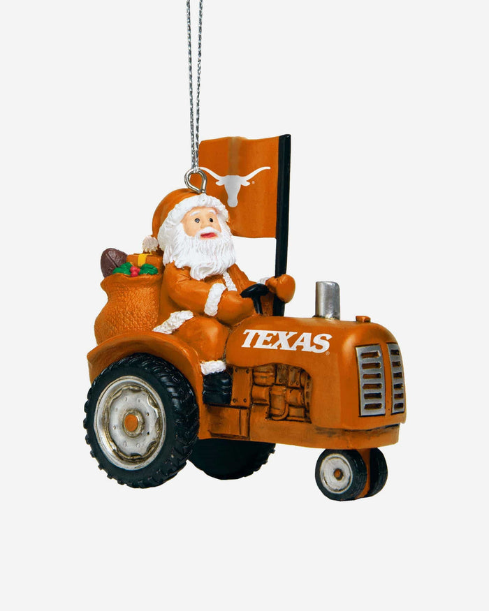 Texas Longhorns Santa Riding Tractor Ornament FOCO - FOCO.com