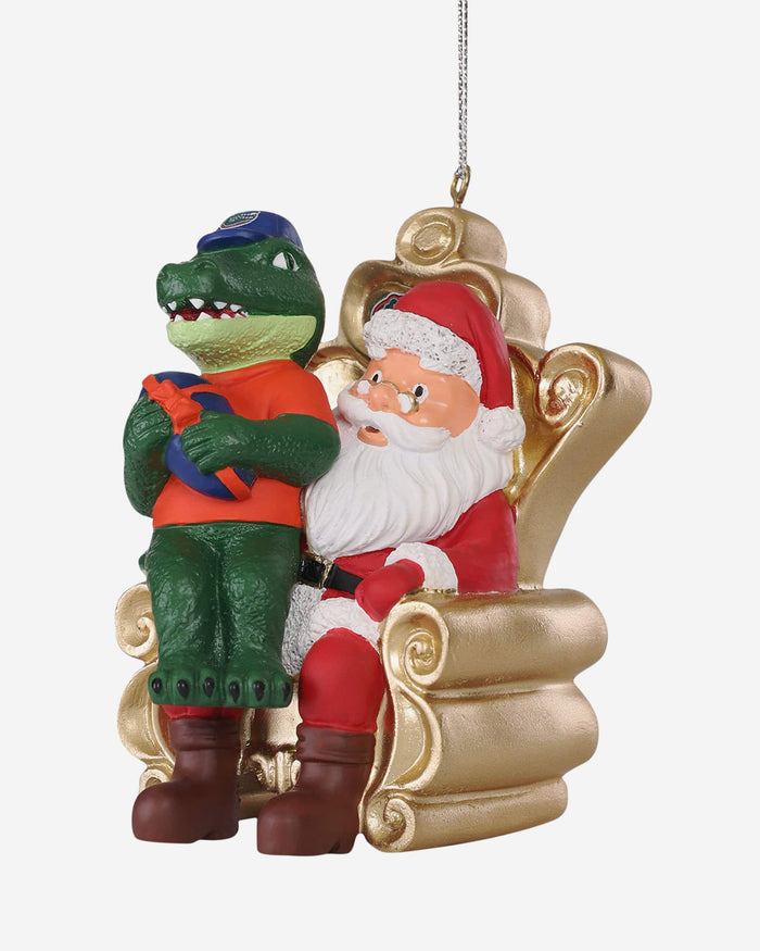 Albert Florida Gators Mascot On Santa's Lap Ornament Foco - FOCO.com