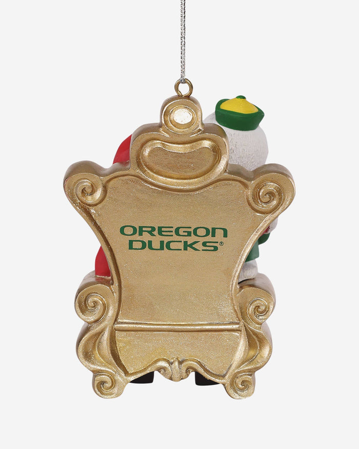 The Duck Oregon Ducks Mascot On Santa's Lap Ornament Foco - FOCO.com