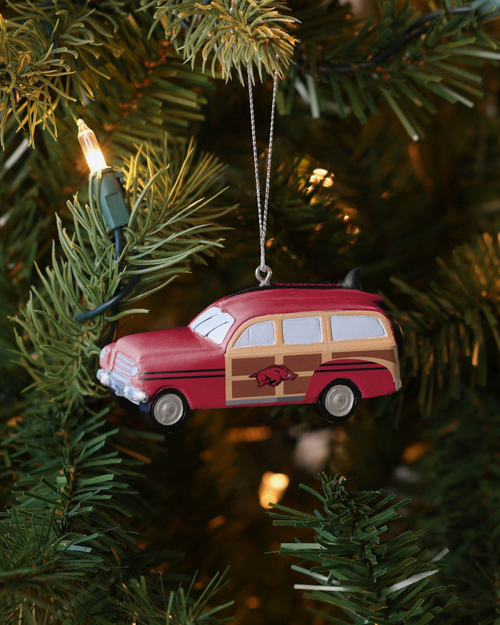 Arkansas Razorbacks Station Wagon Ornament FOCO - FOCO.com