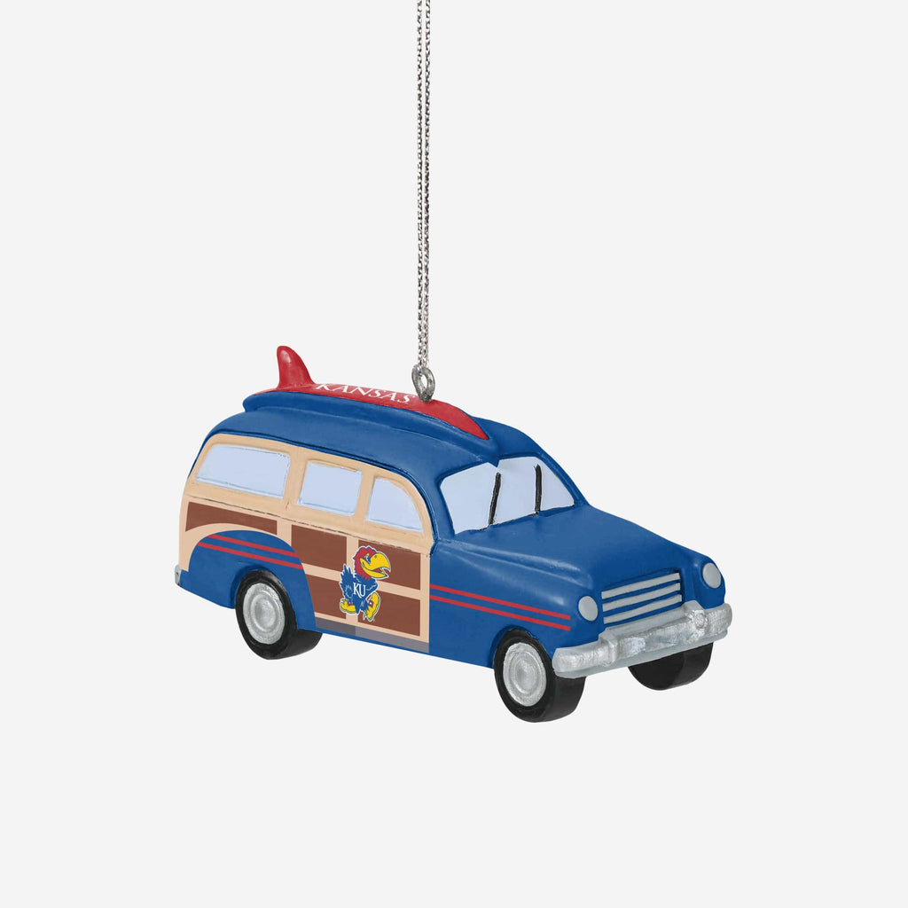 Kansas Jayhawks Station Wagon Ornament FOCO - FOCO.com