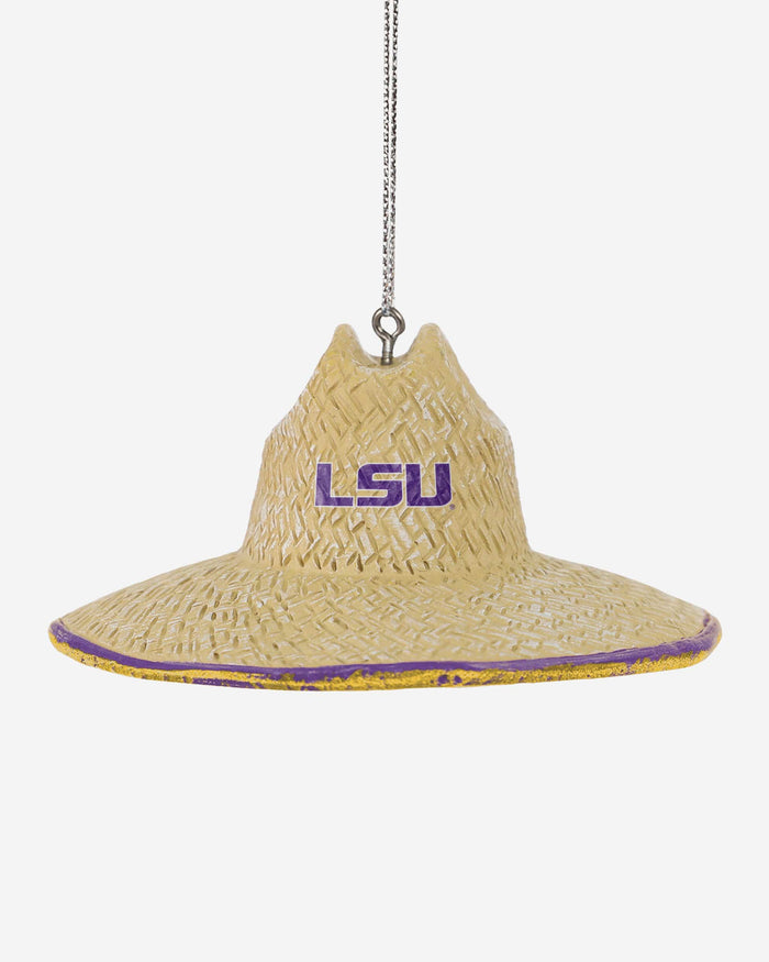 LSU Tigers Straw Hat Ornament FOCO - FOCO.com