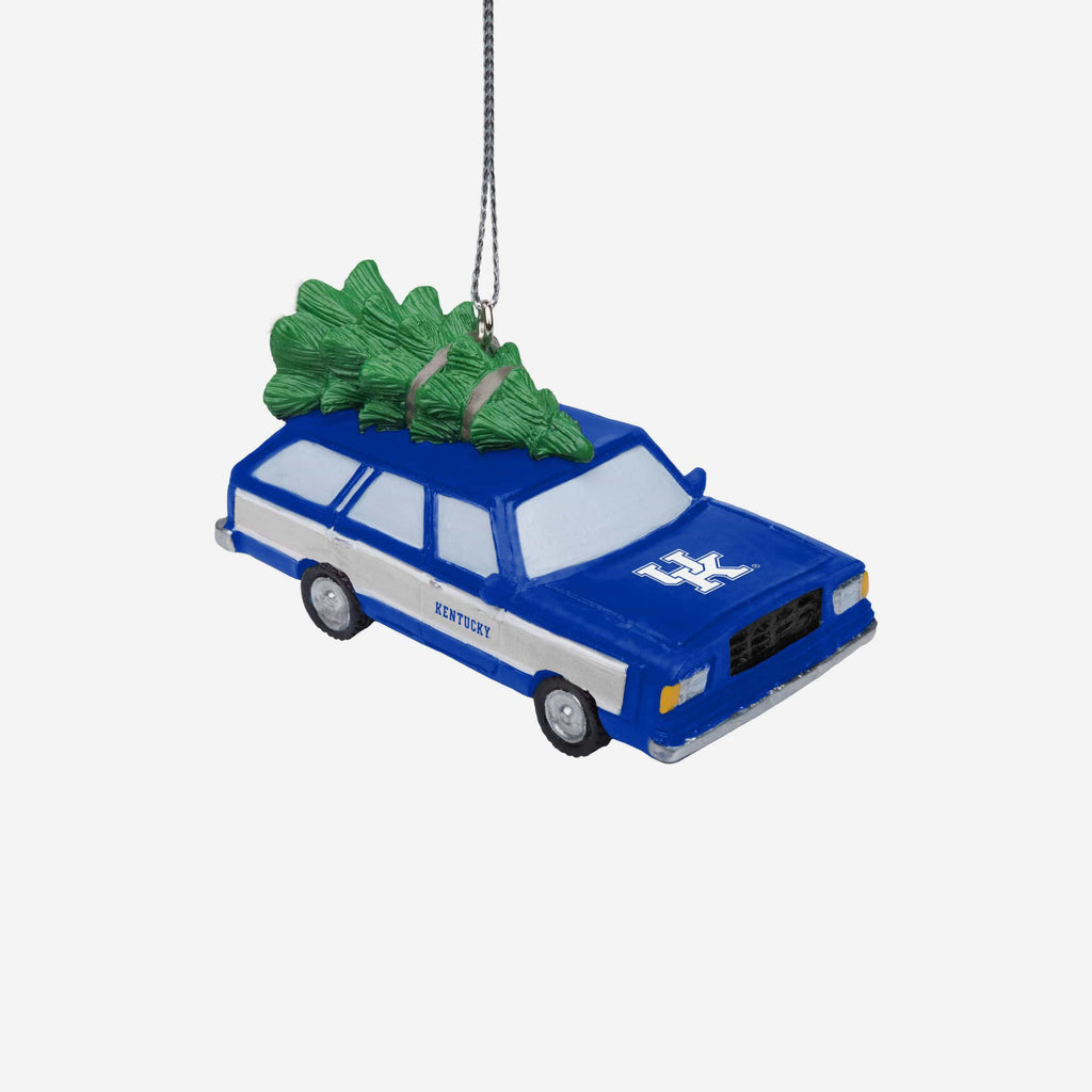 Kentucky Wildcats Station Wagon With Tree Ornament FOCO - FOCO.com