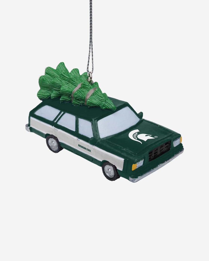 Michigan State Spartans Station Wagon With Tree Ornament FOCO - FOCO.com