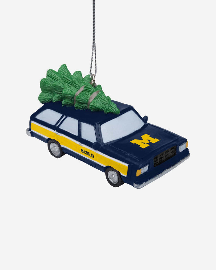 Michigan Wolverines Station Wagon With Tree Ornament FOCO - FOCO.com