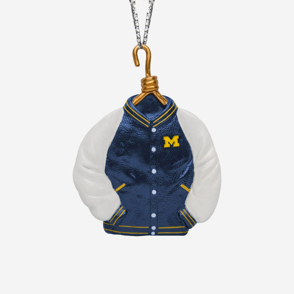 Michigan Wolverines Varsity Jacket Ornament FOCO - FOCO.com