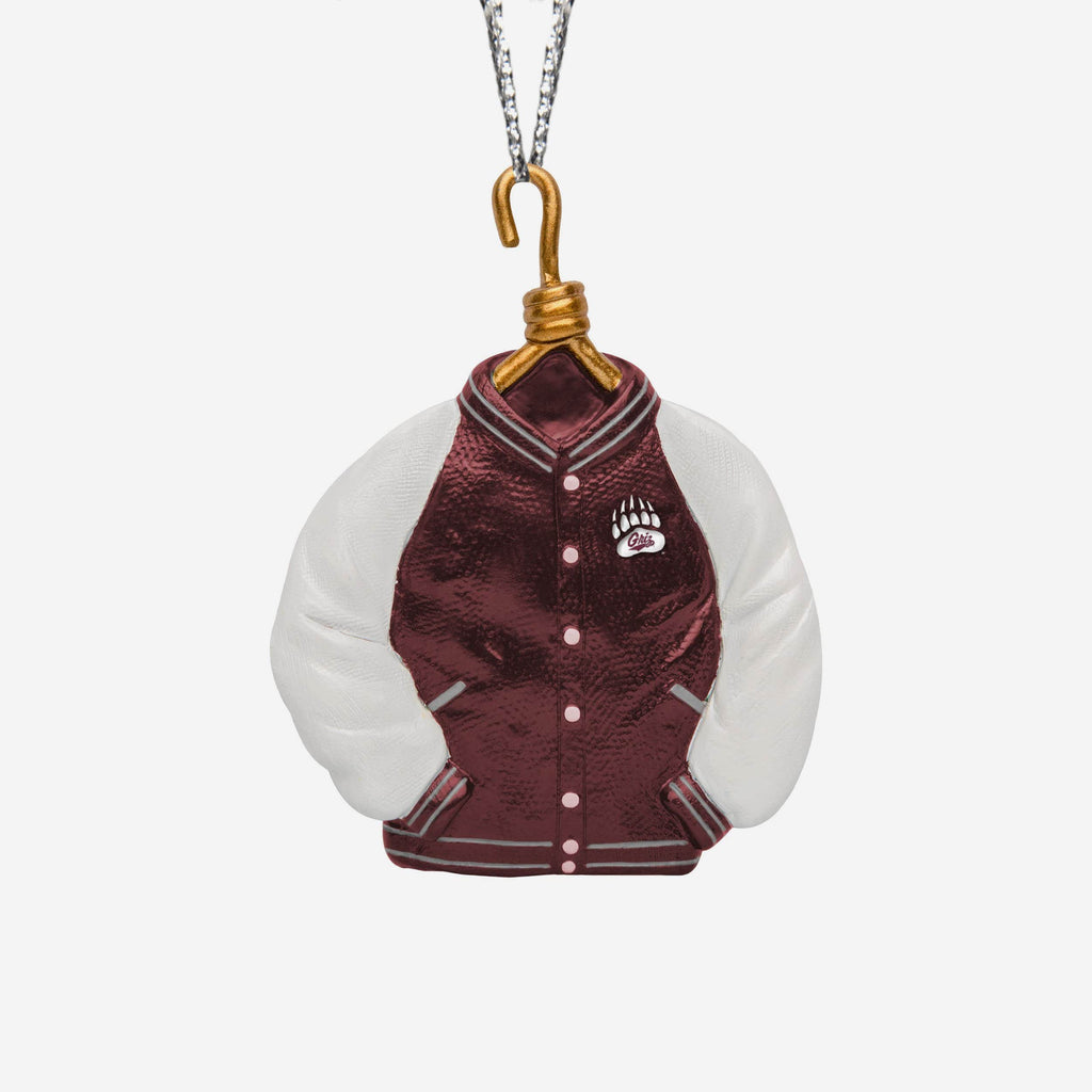 Montana Grizzlies Varsity Jacket Ornament FOCO - FOCO.com