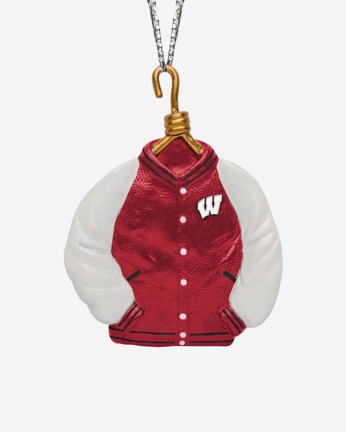 Wisconsin Badgers Varsity Jacket Ornament FOCO - FOCO.com