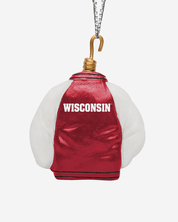 Wisconsin Badgers Varsity Jacket Ornament FOCO - FOCO.com