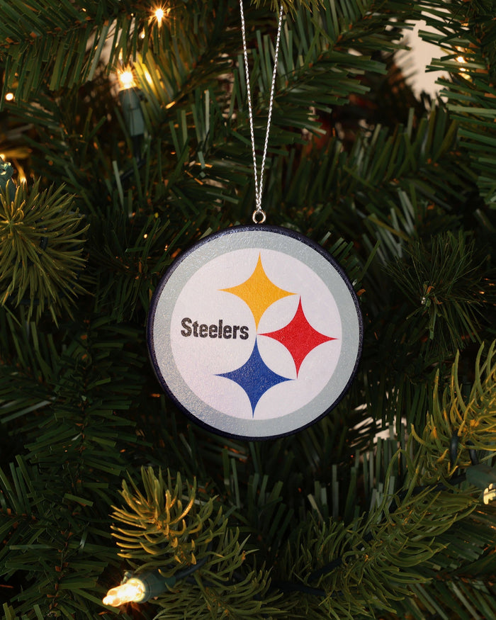 Pittsburgh Steelers Holiday Cheer Logo Ornament FOCO - FOCO.com