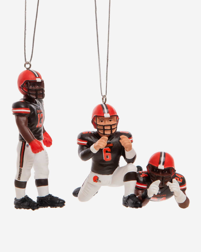 Cleveland Browns 3 Player Team Celebration Ornament FOCO - FOCO.com