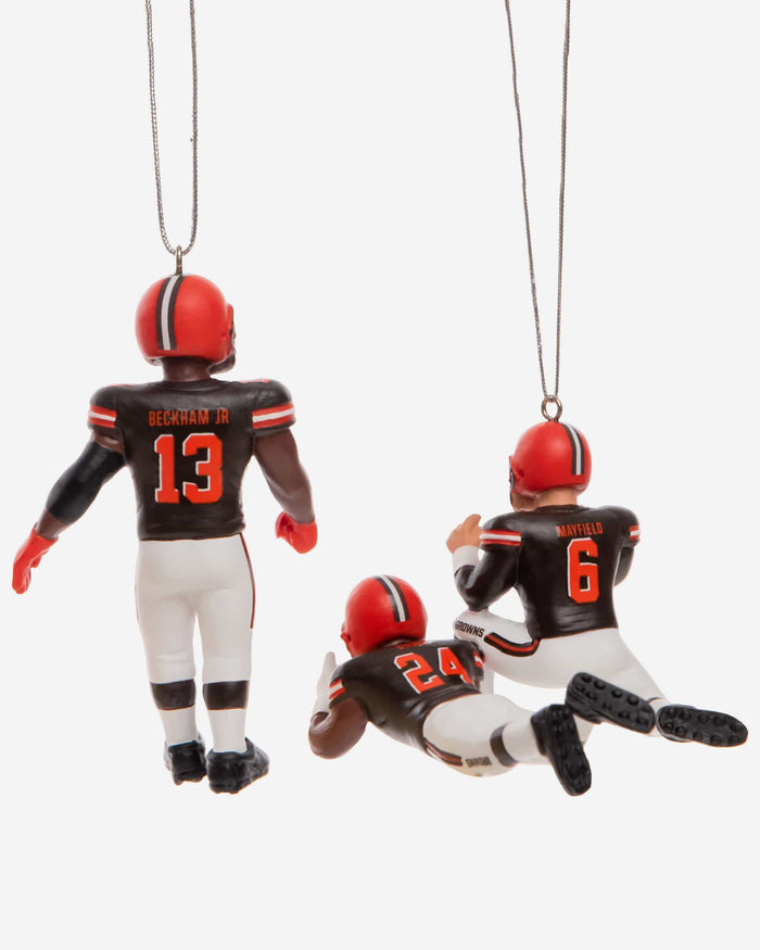 Cleveland Browns 3 Player Team Celebration Ornament FOCO - FOCO.com