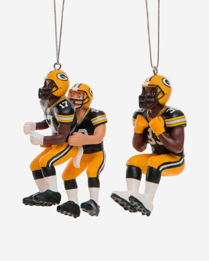 Green Bay Packers 3 Player Team Celebration Ornament FOCO - FOCO.com