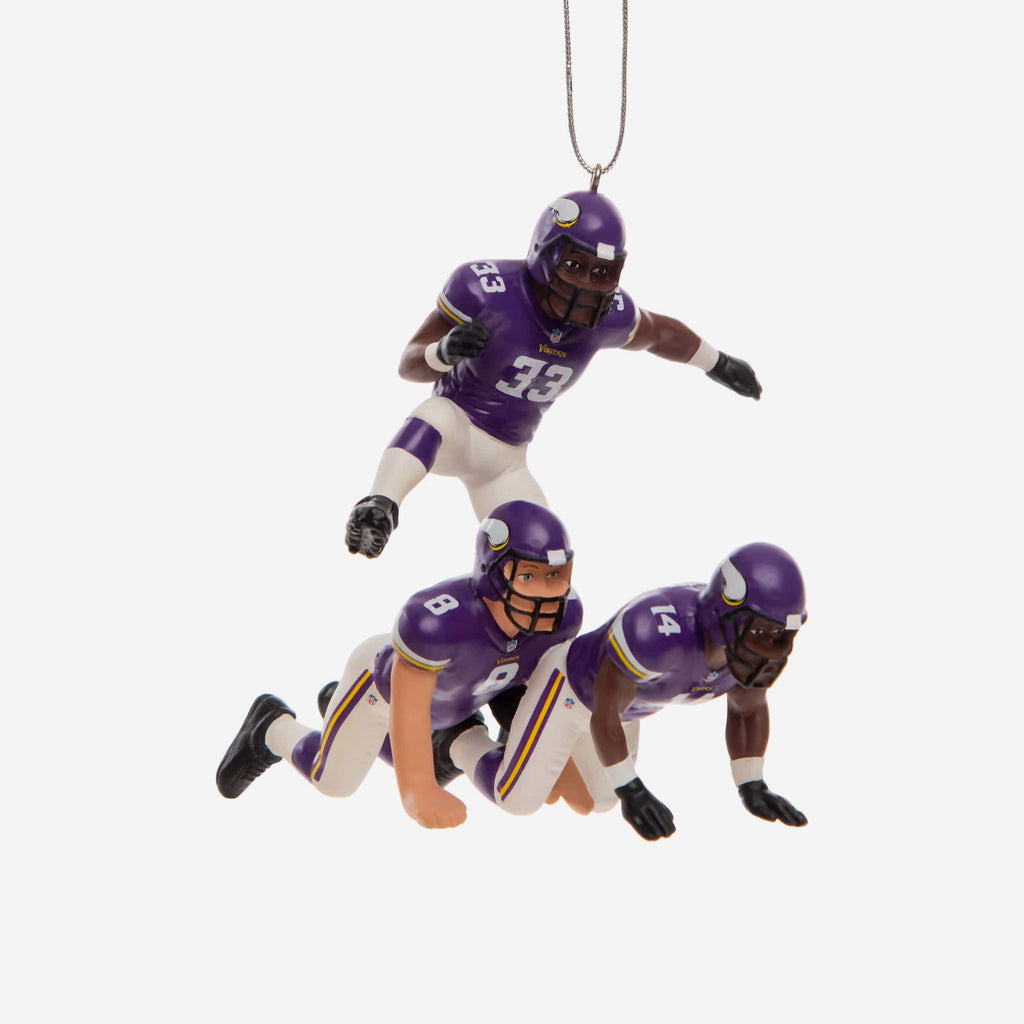 Minnesota Vikings 3 Player Team Celebration Ornament FOCO - FOCO.com