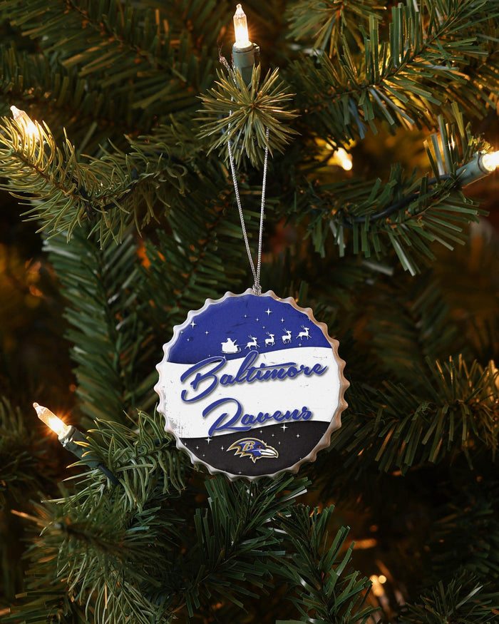 Baltimore Ravens Bottlecap Sign Ornament FOCO - FOCO.com