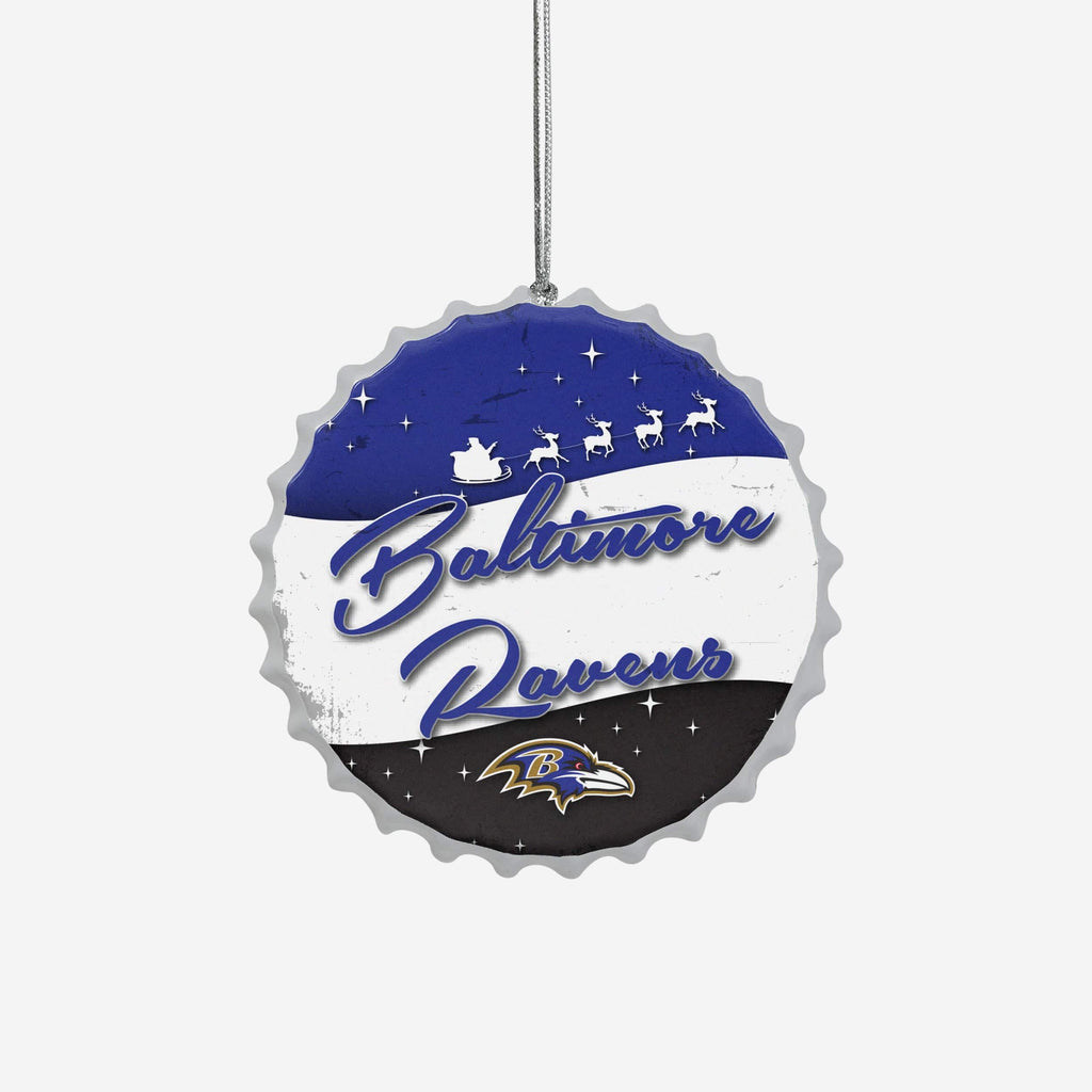 Baltimore Ravens Bottlecap Sign Ornament FOCO - FOCO.com