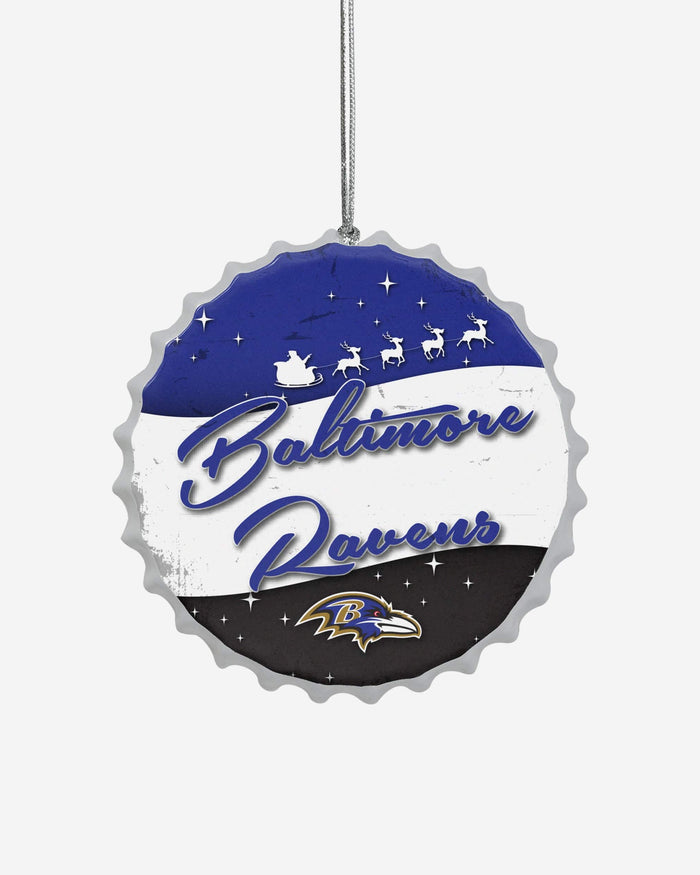 Baltimore Ravens Bottlecap Sign Ornament FOCO - FOCO.com