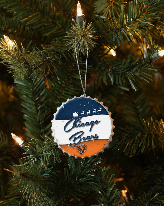 Chicago Bears Bottlecap Sign Ornament FOCO - FOCO.com