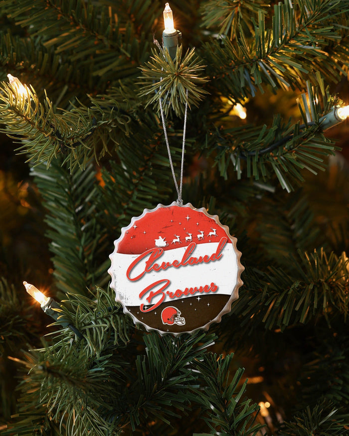 Cleveland Browns Bottlecap Sign Ornament FOCO - FOCO.com