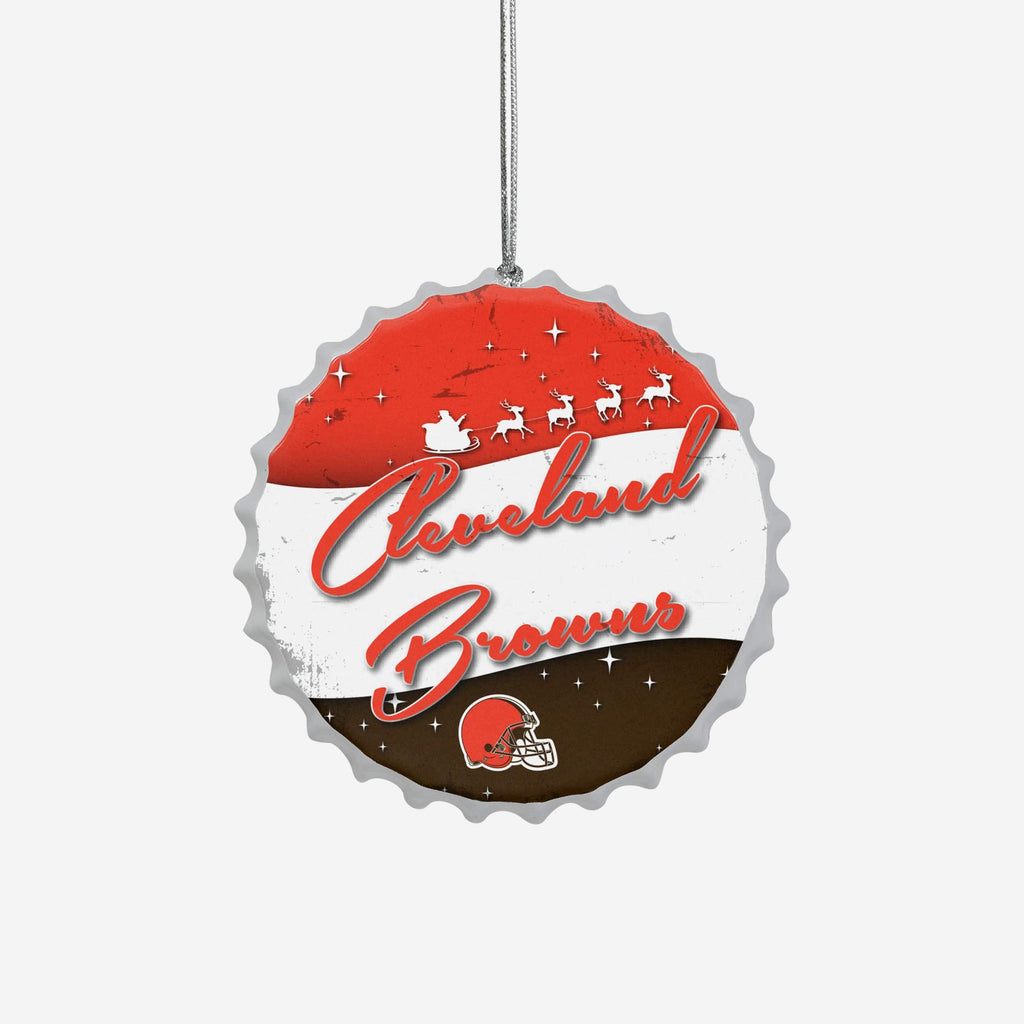 Cleveland Browns Bottlecap Sign Ornament FOCO - FOCO.com