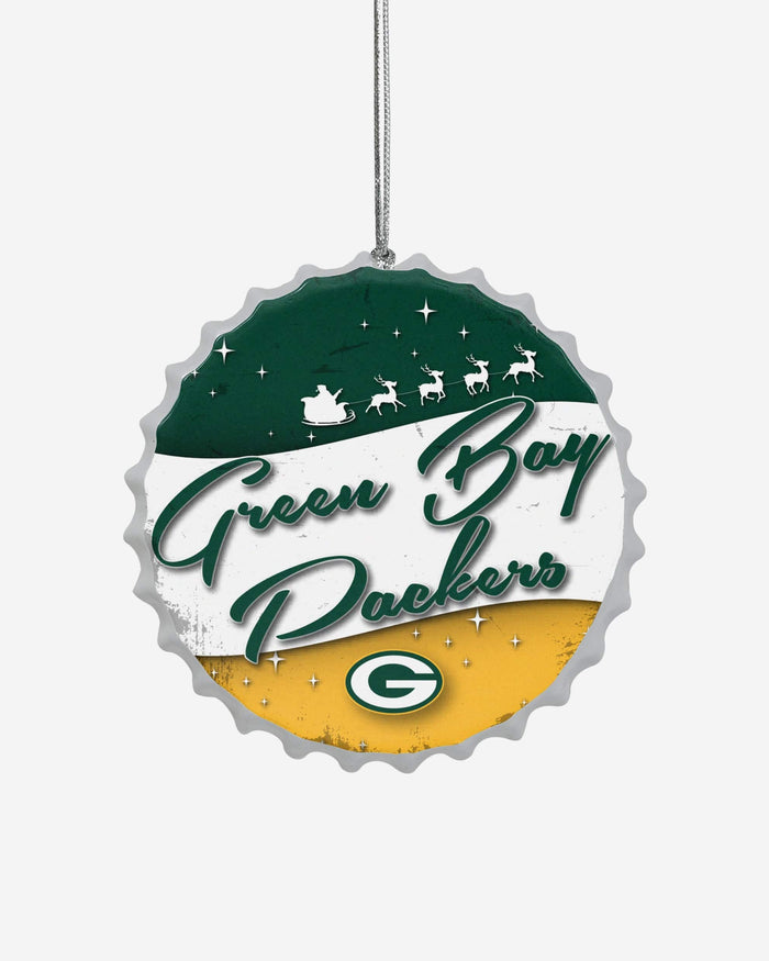 Green Bay Packers Bottlecap Sign Ornament FOCO - FOCO.com