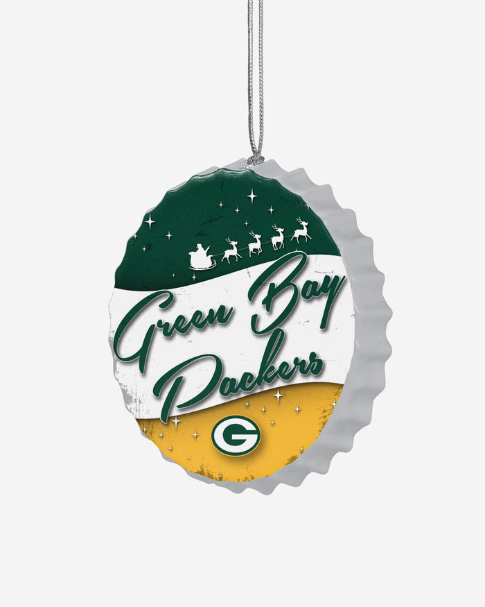 Green Bay Packers Bottlecap Sign Ornament FOCO - FOCO.com