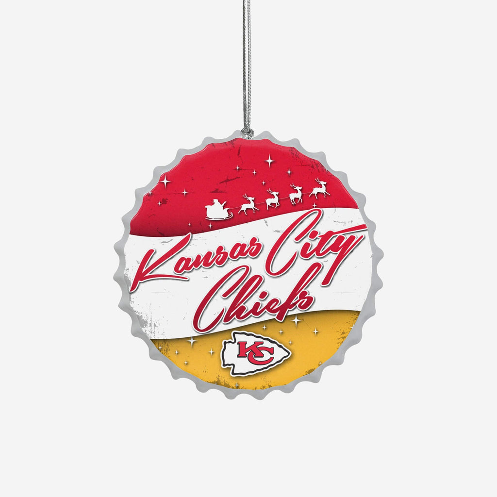 Kansas City Chiefs Bottlecap Sign Ornament FOCO - FOCO.com