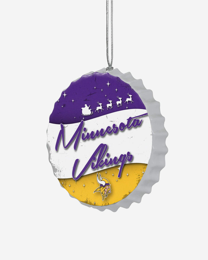 Minnesota Vikings Bottlecap Sign Ornament FOCO - FOCO.com