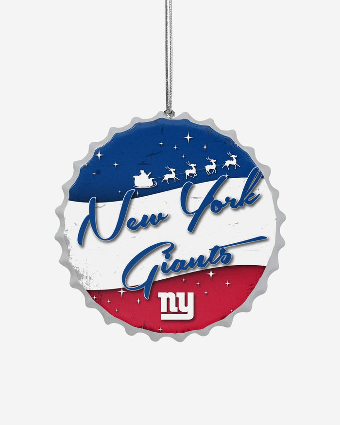 New York Giants Bottlecap Sign Ornament FOCO - FOCO.com