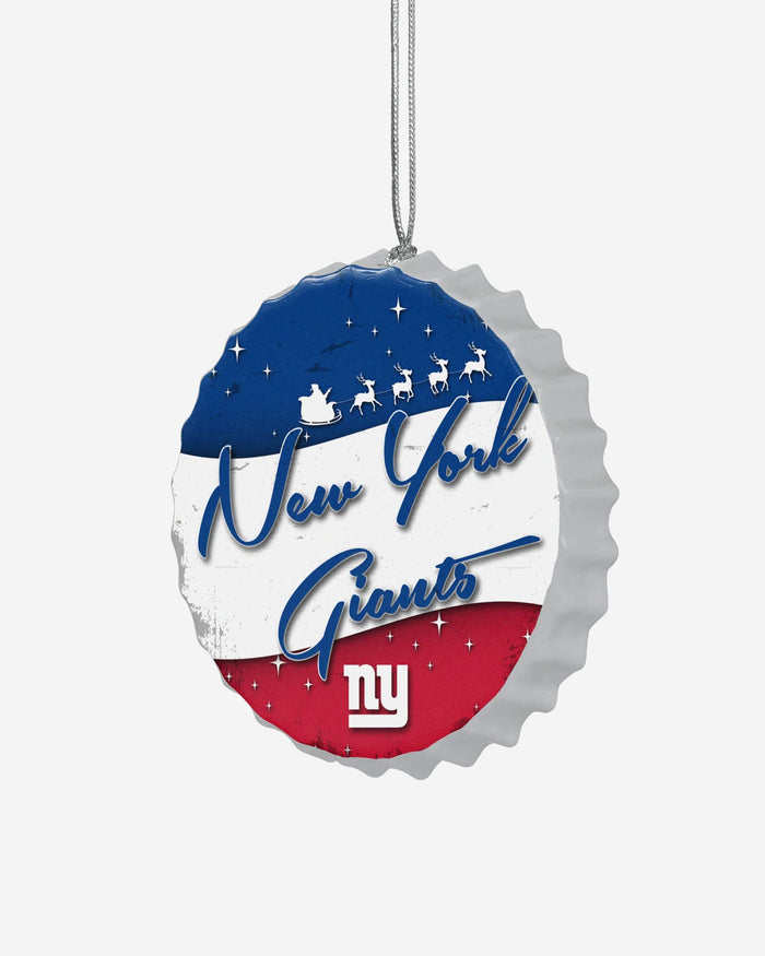 New York Giants Bottlecap Sign Ornament FOCO - FOCO.com