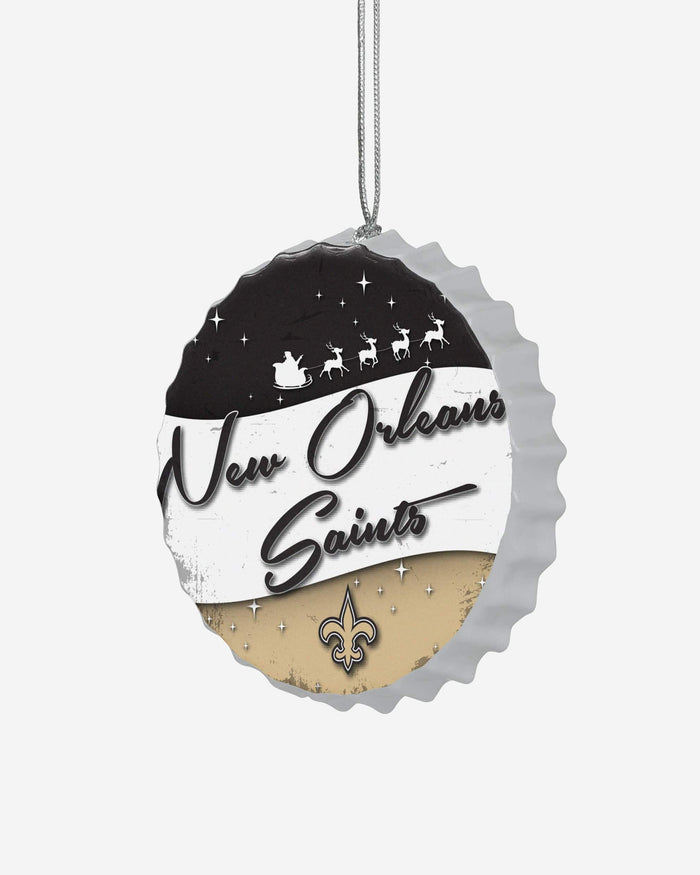 New Orleans Saints Bottlecap Sign Ornament FOCO - FOCO.com